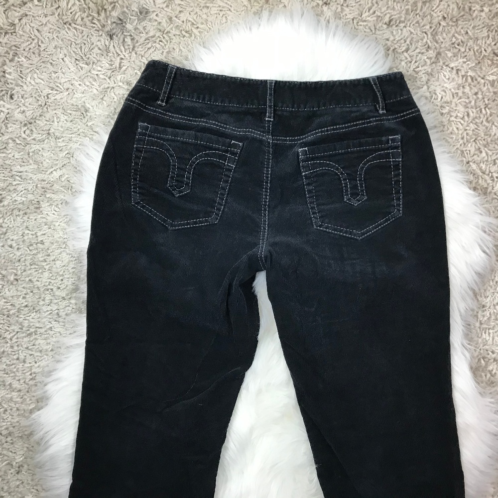 Ann Taylor LOFT Julie Size 4 Black Corduroy Pants - Picture 3 of 5